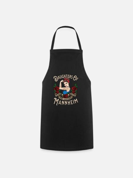 Mannheim Frau Geschenk daughters of Mannheim - Kochschürze - Schwarz