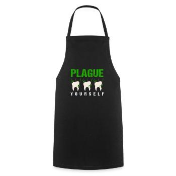 Dental Dentist Gift - Cooking Apron - black - Front - AI Model Male 185 dark (185cm)