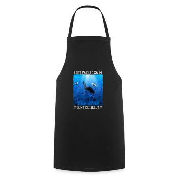 Turtles Sea turtles Tortoises - Cooking Apron - black - Front - AI Model Male 185 dark (185cm)
