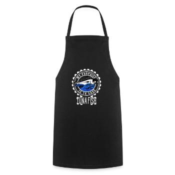 Tuna Tuna salad Bigeye Longtail - Cooking Apron - black - Front - AI Model Male 185 dark (185cm)