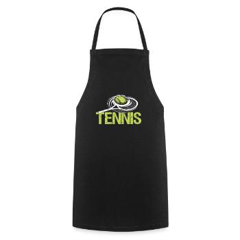 Amateurs de tennis et pour les professionnels - Tablier de cuisine - noir - Devant - AI Model Male 185 dark (185cm)