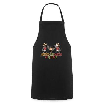 Mexican Cinco De Mayo Squad - Kochschürze - Schwarz - Vorne - AI Model Male 185 dark (185cm)