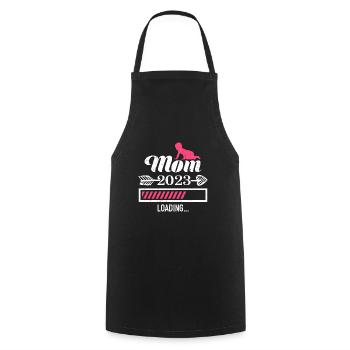Maman 2023 chargement Mère Fille enceinte Maman - Tablier de cuisine - noir - Devant - AI Model Male 185 dark (185cm)