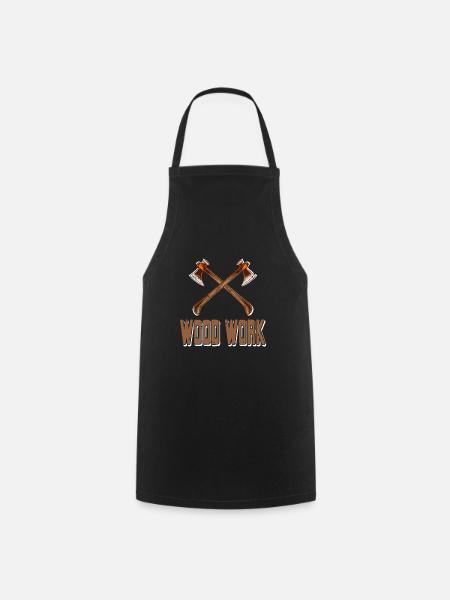 Cool Awesome Wood Work Retro Wood Worker Designs - Tablier de cuisine - noir