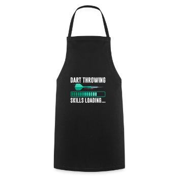 Dart Throwing Skills loading Darts Player Darts - Cooking Apron - black - Front - AI Model Male 185 dark (185cm)
