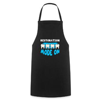 Dental technicians work dentist gift - Cooking Apron - black - Front - AI Model Male 185 dark (185cm)