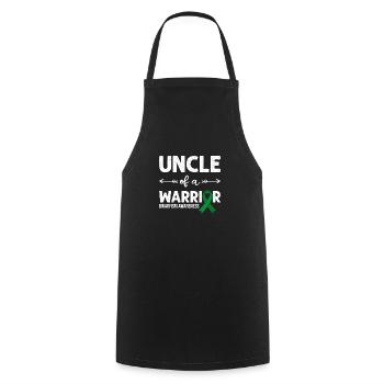 Uncle of a Warrior, Green Loop Dwarfism - Cooking Apron - black - Front - AI Model Male 185 dark (185cm)