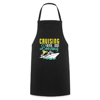 Croisière Croisière Vacances Mer - Tablier de cuisine - noir - Devant - AI Model Male 185 dark (185cm)