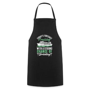 Croisière Croisière Vacances Mer - Tablier de cuisine - noir - Devant - AI Model Male 185 dark (185cm)