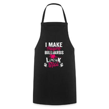 Pocketologist Billard Piscine Billard 8 Femme - Tablier de cuisine - noir - Devant - AI Model Male 185 dark (185cm)