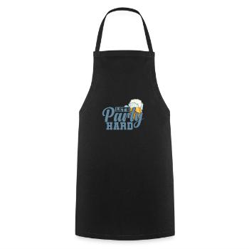 Let's Party Hard Celebrations Dancing Music - Cooking Apron - black - Front - AI Model Male 185 dark (185cm)