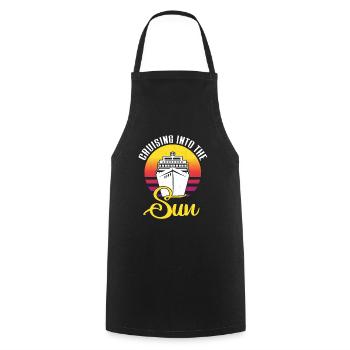 Croisière Croisière Vacances Mer - Tablier de cuisine - noir - Devant - AI Model Male 185 dark (185cm)
