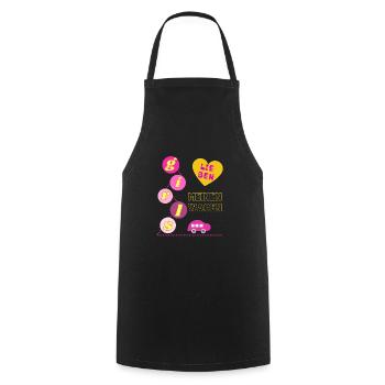 Girls lieben meinen Wagen - Kochschürze - Schwarz - Vorne - AI Model Male 185 dark (185cm)