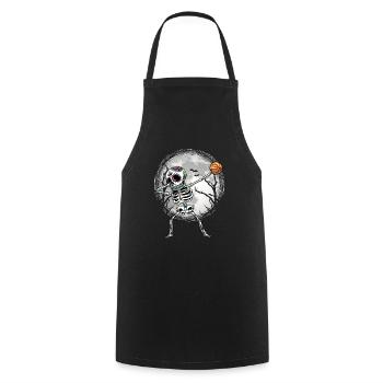 Dabbing Sugar Skull Skeleton Basketball - Cooking Apron - black - Front - AI Model Male 185 dark (185cm)
