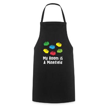 Clamping Bricks Blocks Building Blocks Kita Gift - Cooking Apron - black - Front - AI Model Male 185 dark (185cm)