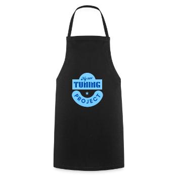 my new tuning project - Cooking Apron - black - Front - AI Model Male 185 dark (185cm)