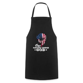Une nation sous GOD Designs américains impressionnants - Tablier de cuisine - noir - Devant - AI Model Male 185 dark (185cm)