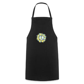 Down Syndrome Awareness I Blue Yellow Ribbon T21 - Cooking Apron - black - Front - AI Model Male 185 dark (185cm)