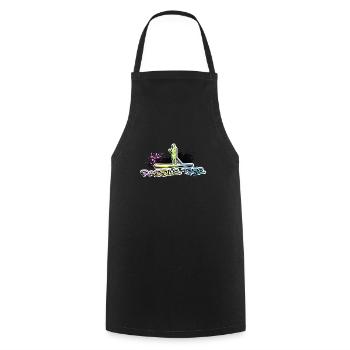 Paddle Time! Stand up paddle and paddleboard. - Cooking Apron - black - Front - AI Model Male 185 dark (185cm)