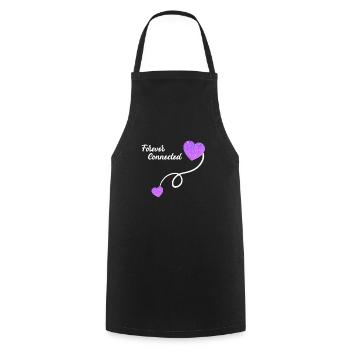 Forever verbunden Mama Kind Baby Schwangerschaft - Kochschürze - Schwarz - Vorne - AI Model Male 185 dark (185cm)