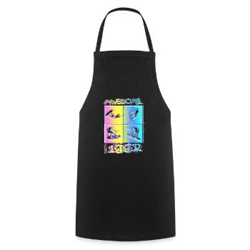Awesome since 1992. Wakeboard Lifestyle - Cooking Apron - black - Front - AI Model Male 185 dark (185cm)