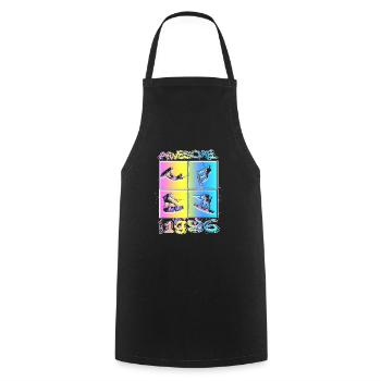 Awesome since 1986. Wakeboard Lifestyle - Cooking Apron - black - Front - AI Model Male 185 dark (185cm)
