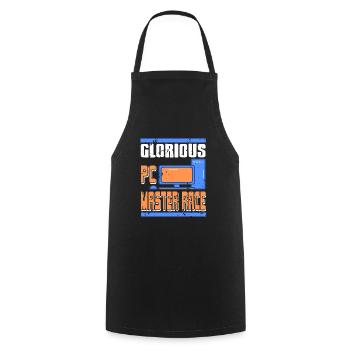 Glorious PC Master Race - Cooking Apron - black - Front - AI Model Male 185 dark (185cm)