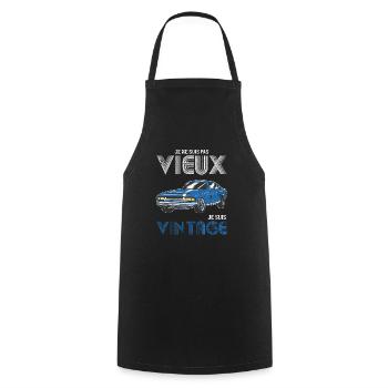 I'm Not Old I'm Classic Funny Car Graphic ffrensh - Cooking Apron - black - Front - AI Model Male 185 dark (185cm)