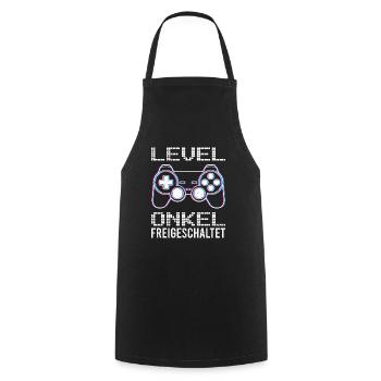 Level Unlocked Uncle - Cooking Apron - black - Front - AI Model Male 185 dark (185cm)