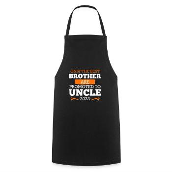 Les meilleurs frères sont promus oncle - Tablier de cuisine - noir - Devant - AI Model Male 185 dark (185cm)