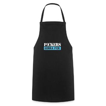Pickers allant à Pick, Serrurier - Tablier de cuisine - noir - Devant - AI Model Male 185 dark (185cm)
