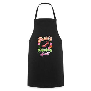 Godmother the bride's aunt best aunt - Cooking Apron - black - Front - AI Model Male 185 dark (185cm)
