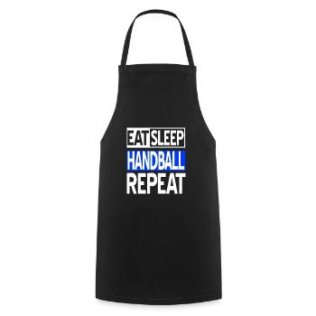 Eat Sleep HANDBALL Repeat Funny Handball Lover - Kochschürze - Schwarz - Vorne - AI Model Male 185 dark (185cm)