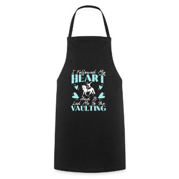 I Followed My Heart And It Led Me To The Vaulting - Cooking Apron - black - Front - AI Model Male 185 dark (185cm)