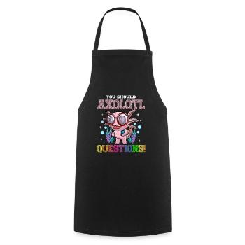 Teacher Teacher Lustig - Cooking Apron - black - Front - AI Model Male 185 dark (185cm)