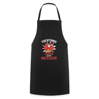 Tischtennis ist nicht wichtig es ist wichtiger - Kochschürze - Schwarz - Vorne - AI Model Male 185 dark (185cm)