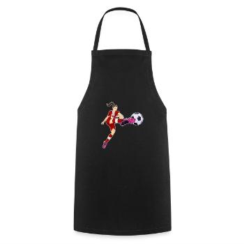 Équipe nationale canadienne de soccer I Football Canada - Tablier de cuisine - noir - Devant - AI Model Male 185 dark (185cm)