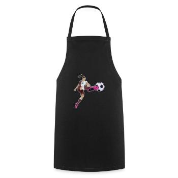 Équipe nationale arabe de football I Football Qatar - Tablier de cuisine - noir - Devant - AI Model Male 185 dark (185cm)