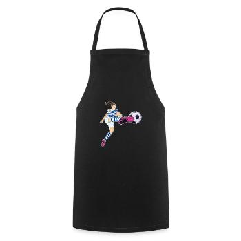 Équipe d’Uruguay de football I Football Uruguay - Tablier de cuisine - noir - Devant - AI Model Male 185 dark (185cm)
