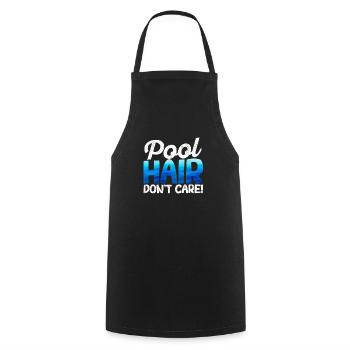 Les cheveux de la piscine ne s’en soucient pas Amusement Natation Sports nautiques - Tablier de cuisine - noir - Devant - AI Model Male 185 dark (185cm)