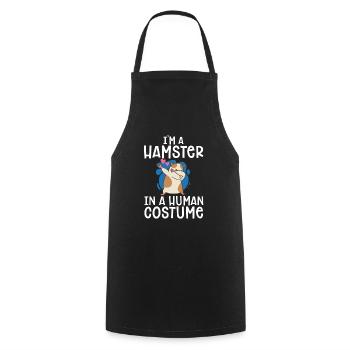 Hamster Gift Hamster Lovers - Cooking Apron - black - Front - AI Model Male 185 dark (185cm)