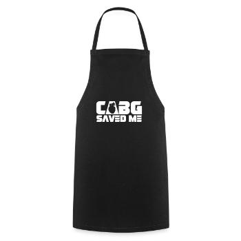 Open-heart surgery - Cooking Apron - black - Front - AI Model Male 185 dark (185cm)