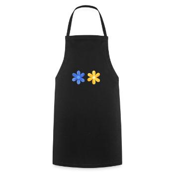 Soutenez l’Ukraine, la paix et non la guerre - Tablier de cuisine - noir - Devant - AI Model Male 185 dark (185cm)