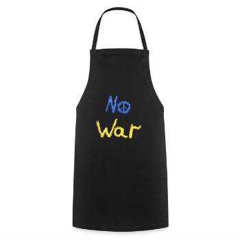 Soutenez l’Ukraine, la paix et non la guerre - Tablier de cuisine - noir - Devant - AI Model Male 185 dark (185cm)