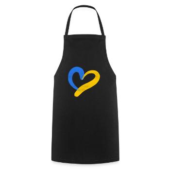 Stand with Ukraine Peace No War - Kochschürze - Schwarz - Vorne - AI Model Male 185 dark (185cm)