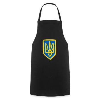 Stand with Ukraine Peace No War - Kochschürze - Schwarz - Vorne - AI Model Male 185 dark (185cm)
