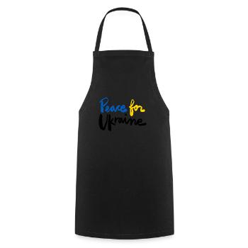 Soutenez l’Ukraine, la paix et non la guerre - Tablier de cuisine - noir - Devant - AI Model Male 185 dark (185cm)