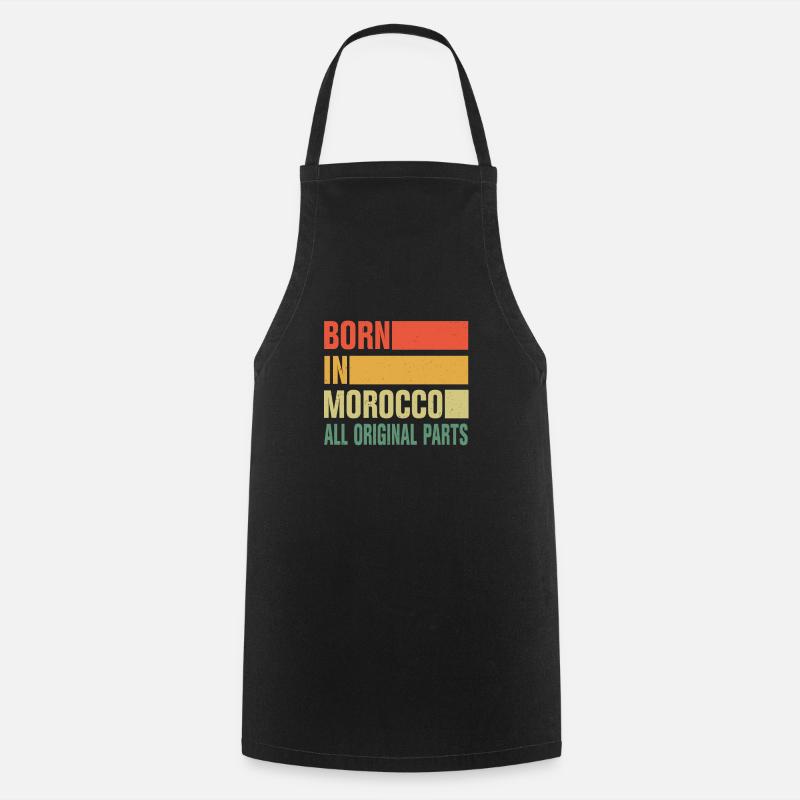 Né au Maroc - Tablier de cuisine - noir
