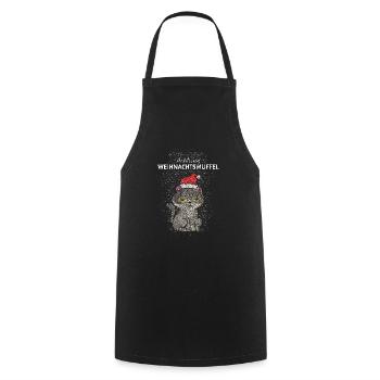Weihnachtsmuffel Anti Weihnachtsstimmung Katzen - Kochschürze - Schwarz - Vorne - AI Model Male 185 dark (185cm)