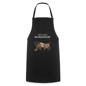 Frettchen Offizielles Weihnachtsshirt Wichteln - Kochschürze - Schwarz - Vorne - AI Model Male 185 dark (185cm)